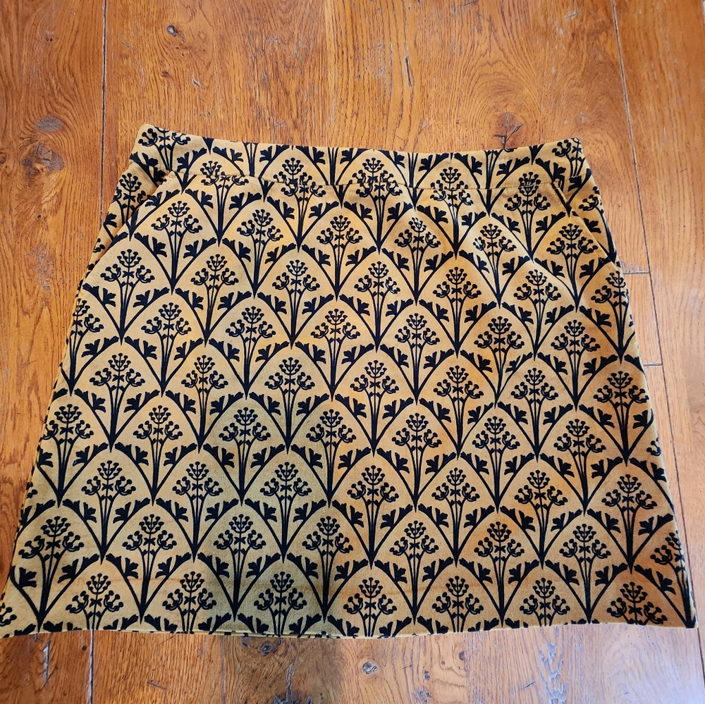 Boden Velour Mini Skirt